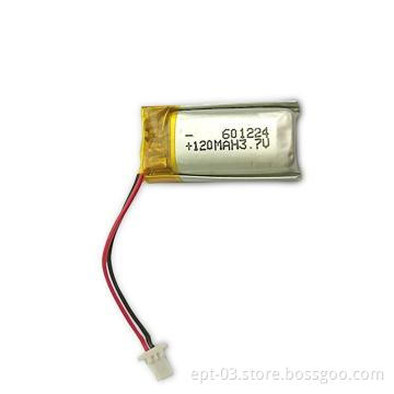 EPT 3.7V Li-polymer battery 601225-120mAh for Bluetooth /Mp3/ MP4